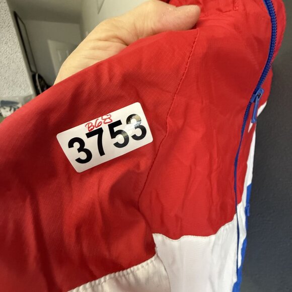 Nike Kids Windrunner Color Block Red White Blue Hooded Full Zip Jacket Medium - Picture 11 of 12